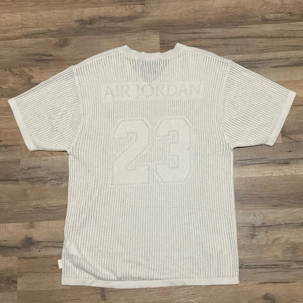 Air Jordan Knit 23 Cream Beige Sail Knit Loose Fit HQ0766-203 Jersey
